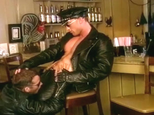 Leather Clad Bikers In Huge Fucking Orgy