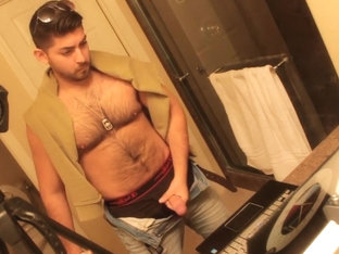 Don Stone In Sexy Hot Outfit Hairy Chest In Jeans Masturbating To Porn 3