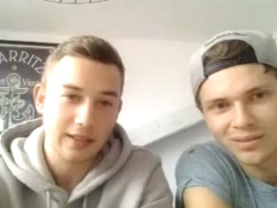 French Cute Friends Show Their Round Smooth Butts On Cam