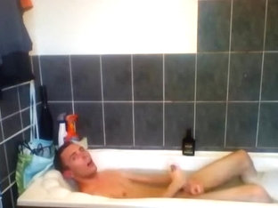Twink jerking off in the bathroom